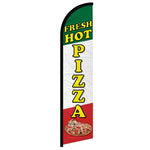 Feather banner, 11.2'x2.5' Fresh Hot Pizza