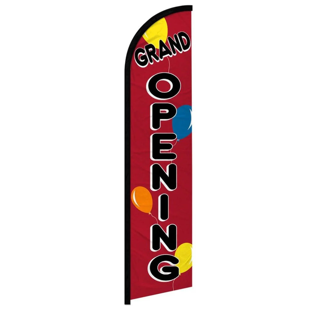 Feather banner, 11.2'x2.5' Grand Opening