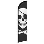 Feather banner, 11.2'x2.5' Pirate patch