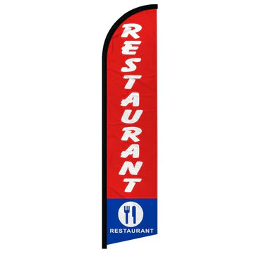 Feather banner, 11.2'x2.5' Restaurant (Copy)