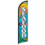 Feather banner, 11.2'x2.5' Seafood