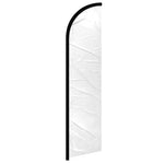 Feather banner, 11.2'x2.5' Solid-White