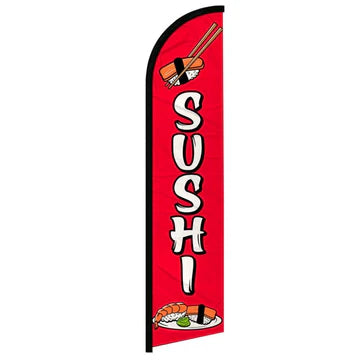 Feather banner, 11.2'x2.5' Sushi