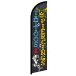 Feather banner, 11.2'x2.5' Tattoos & Piercings