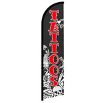 Feather banner, 11.2'x2.5' Tattoos